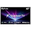SYLVOX New 43” Outdoor Smart TV, Superior Waterproof Performance, Upgraded Matte Finish for Enhanced Anti-Glare Effect, Full Metal, with Dolby Atoms, 1000nits, Partial Sun Deck Pro 2.0+ Series