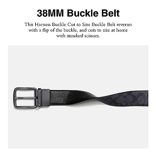 Coach Wide Harness Signature Reversible Belt2