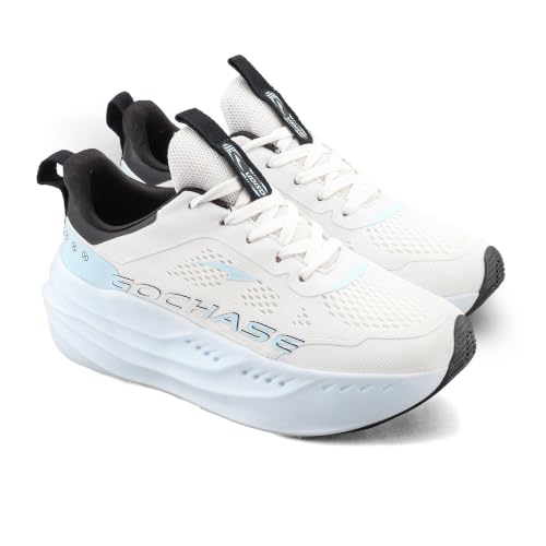 Image of ASIAN Aerofoam-01 Men's Running Shoes with Breathable Mesh Upper | Energy Return Sole, Lace-Up Fit & Lightweight Comfort