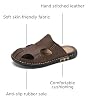 Sandalias para Hombre de Agua, para Interior y Exterior, Punta Cerrada, Casual para Playa, Antideslizantes, Impermeables, Deportivas, Hechas a Mano, Suaves 4