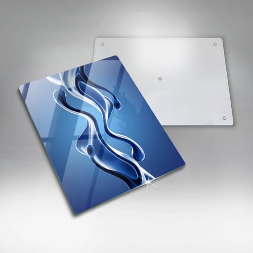 Planche à Découper Induction Wallfluent 40x52 Protection Plaque Cuisson Abstraction Liquide