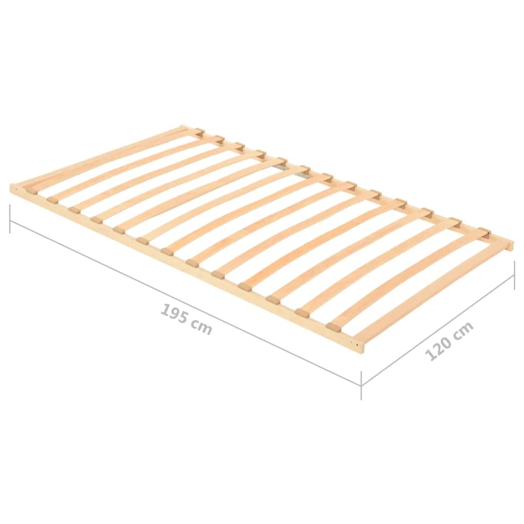 vidaXL Somier de Láminas con 13 Listones Estructura de Cama Dormitorio Habitación Muebles Mobiliario Dormir Robusta Duradera 120x200 cm