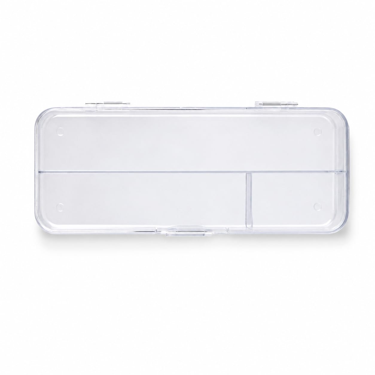 QIPS Transparent Pencil Box for Kids | Exam Safe Clear Plastic Pencil Case with Divider & Secure Lock | School Stationery Storage Box-image-14