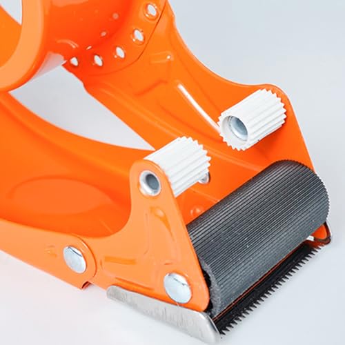Pssopp 2 -Zoll -Packbandspender Cutter, Leicht zu Ziehen, Hält das Klebeband Fest und Hält mit Einem Schnauzenschneider für die Reinigung des Transportlagerpakets für das (ORANGE)