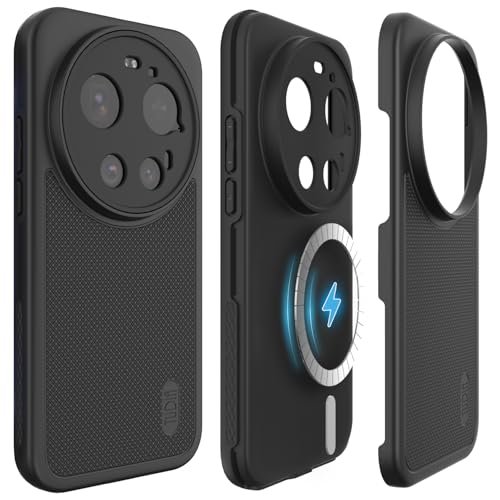 Coque Xiaomi 17 Ultra 5G antichoc MagSafe housse de protection durable noire mat TUDIA