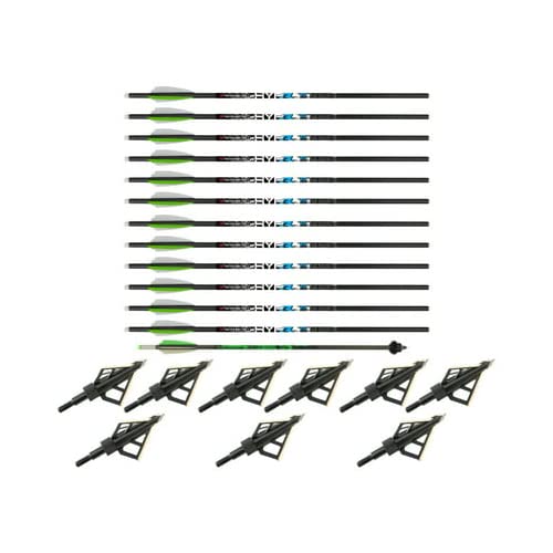 Killer Instinct 20in Crossbow Bolts Plus Deadstop and Hme 100gr (6 Items)
