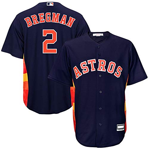 Outerstuff Alex Bregman Houston Astros MLB Boys Youth 8-20 Player Jersey (Navy Alternate, Youth Large 14-16)