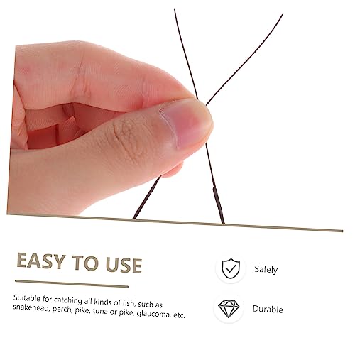 100 piezas de Cuerdas de Pesca de Acero Resistentes miniatura 7