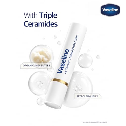 Image of Vaseline Lip Therapy Serum Infused Derma Protection Lip Balm With Triple Ceramides & Shea Butter | 3g