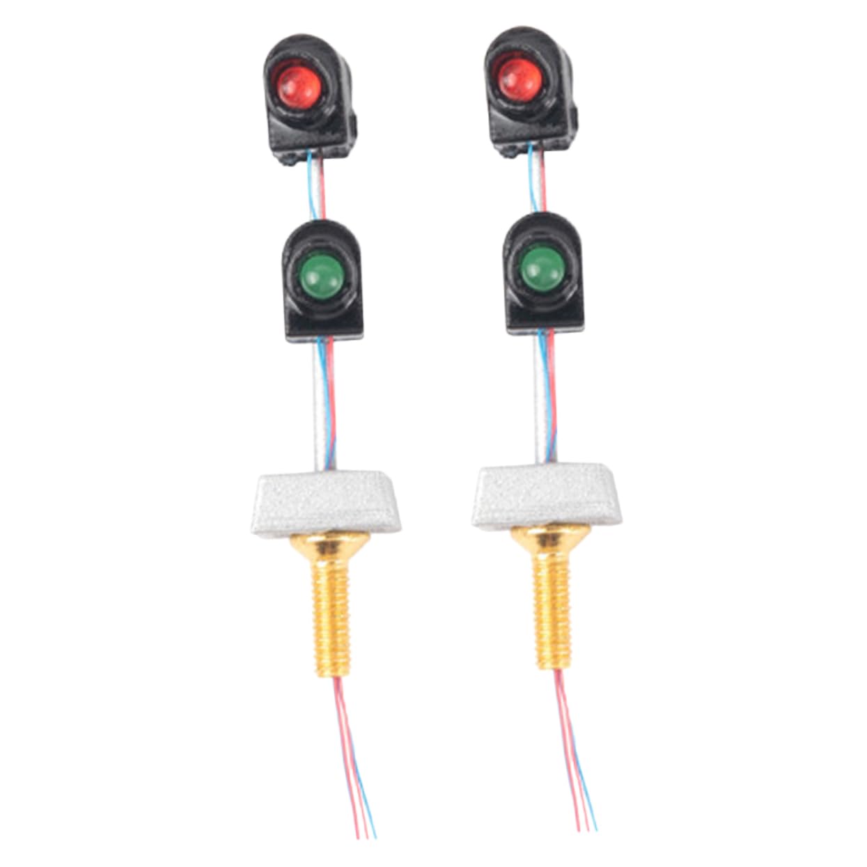 DOITOOL 5sets 2pcs Miniature Traffic Light Model for Sand Table Decor Realistic Signal Lamp Accessory Safe Durable DIY Train Layout Supply Intricate Detail for Eye Catching Display 2pcs*5