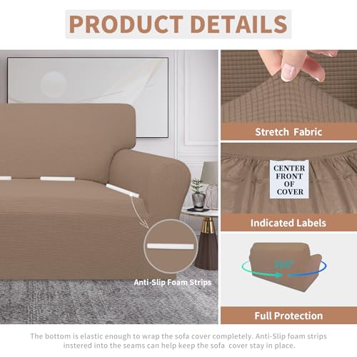 Image of Easy-Going 100% Waterproof Oversized Loveseat Cover, Couch Cover for Sofa
