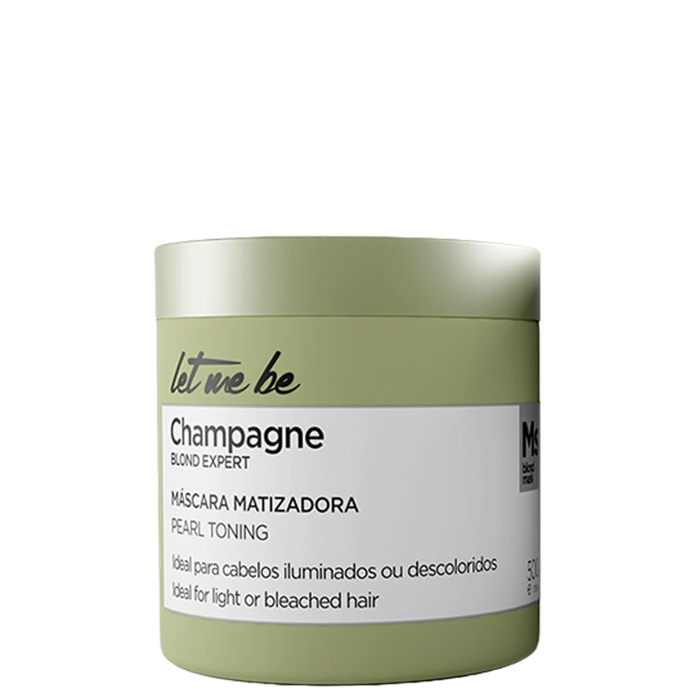Let Me Be Champagne Mask 500g / 17.63 oz – Intense Nutrition Hair Mask with Pearl Effect – Enhances Shine and Softness for Dry, Dull, or Color-Treated
