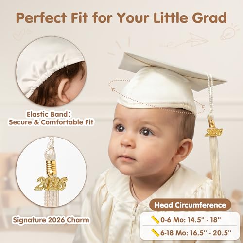 Conjunto Bebé Graduación Gorra y Toga miniatura 3