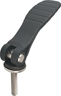 Kipp 04232-231108X25 Stainless Steel Cam Levers with Plastic Handle and M8 External Thread, Matric, Natural Finish, 25 mm Screw Length, Size 2