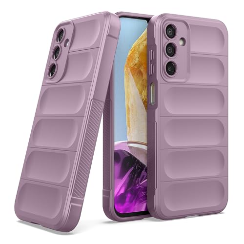 amazon basics Back Case Cover for Samsung Galaxy M15 5G / Samsung Galaxy M15 5G Prime Edition (Silicone_Lavender)