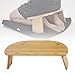 Składana ławka do medytacji, stołek do jogi z litego drewna bambusowego, wielofunkcyjna ergonomiczna ławka do medytacji klęczącej (50 * 19 * 18 Cm)
