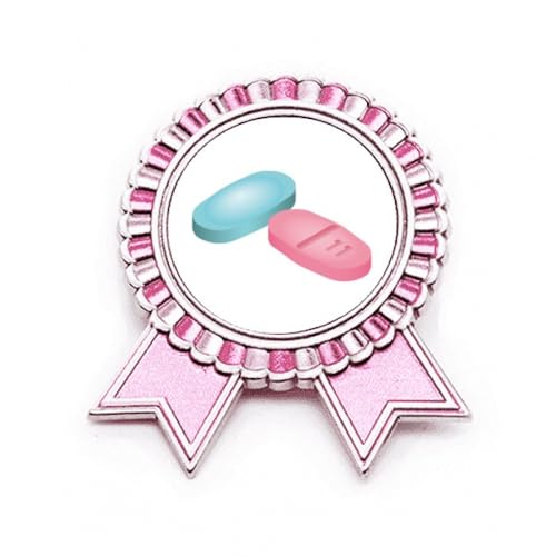 Pil Pattern Badge broche pin rose médaille cadeau idéal pour diplôme de médecine et santé