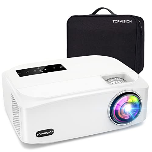 TOPVISION LED Projector 本体 TOPVISION 1080P Mini Projector with Bluetooth,Keystone