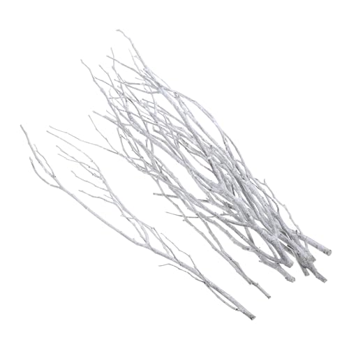 TOPBATHY 10 Piezas 50 Cm Ramitas Secas Ramas Blancas Plantas Suculentas Artificiales Pecera Árbol Ramas De Sauce Decoración Planta Artificial Tallo Alto Plantas Artificiales Grandes