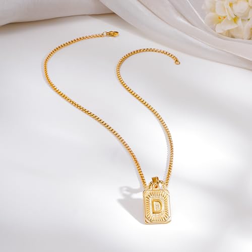Image of Rubans Demi Fine Stainless Steel Alphabet Pendant CZ Gift for Women & Girls