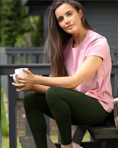 3 Packs Leggings with Pockets for Women, Soft High Waisted Tummy Control Workout Yoga Pants