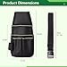 Tool Organizer Pouch with Belt, Multi-Pocket Tool Carrier for Electricians, Carpenters, Plumbers