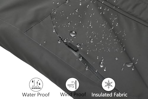 Image of MOERDENG Women's Waterproof Ski Jacket Warm Winter Snow Coat Mountain Windbreaker Hooded Raincoat Jacket