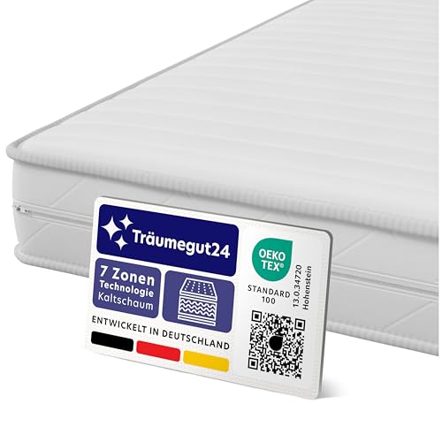 Träumegut24 - ergonomische 7-Zonen Matratze 90x200 cm |...