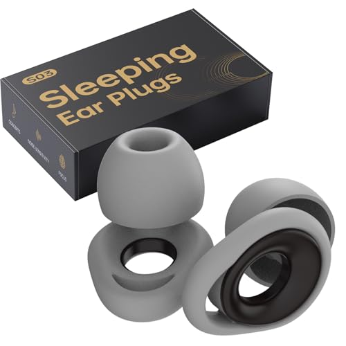 Ear Plugs for Sleeping Noise Cancelling, Reusable Silicone Earplugs for