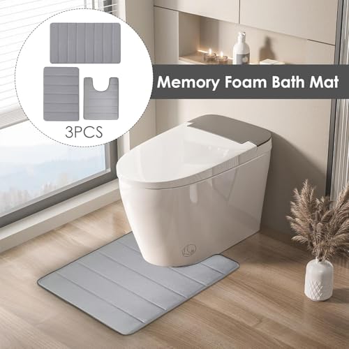 Tapis de bain absorbant et moquette de bain douce lavable pour sol - 5
