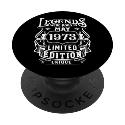 Cumpleaños Mayo 1973 Edición Limitada Regalo Legend May PopSockets PopGrip Intercambiable