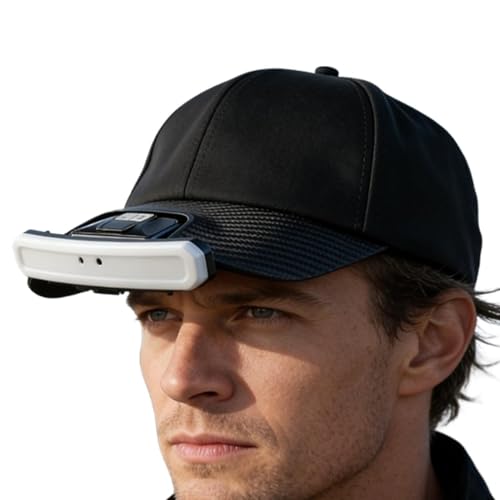 Casquette baseball à LED orientable pour éclairer vos travaux extérieurs de nuit sans mains
