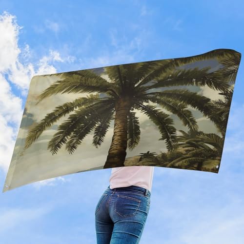 Drapeau tropical palmier en polyester de haute qualité résistant aux intempéries - 8