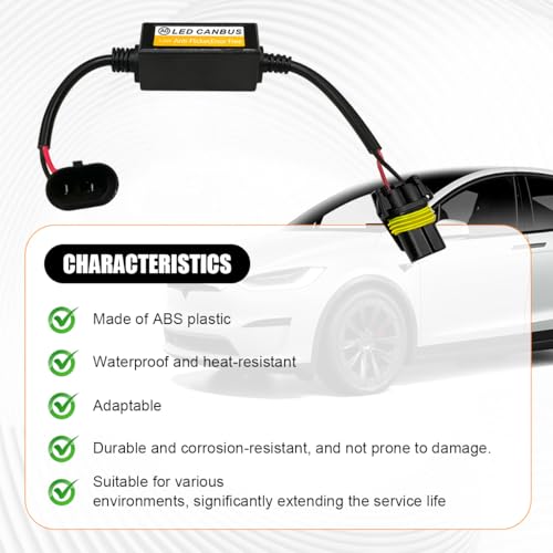 2PCS Car LED Canbus Error Free Decoder HB4 Anti-Flicker miniatura 3