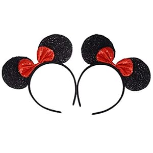 2 stuks hoofdbanden voor verjaardag Halloween partijen mama jongens meisjes, mooie hoofdband met muizenoren, decoratie…