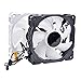 HAZEK RWF0041 31-006669 12cm 120mm Fan 120x120x25mm DC12V 0.225A 4pin H150i RGB Cooling Fan for Water Cooling Catholic