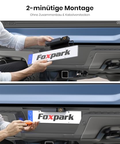 Image of Foxpark 5 inch Solar Wireless Rear View Camera 2 Mins Installation HD1080P