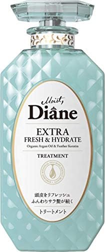 Moist Diane Anti Dandruff Conditioner for Oily Hair, Hydrating Conditioner for Women & Men by Argan Oil, Mint, Rosemary & Ginger, Tea Tree CONDITRIONER from Japan 15.2Fl Oz EXTRA FRESH & HYDRATE