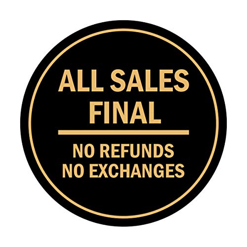 Panneau All Sales Final Signs ByLITA pour éviter les retours L