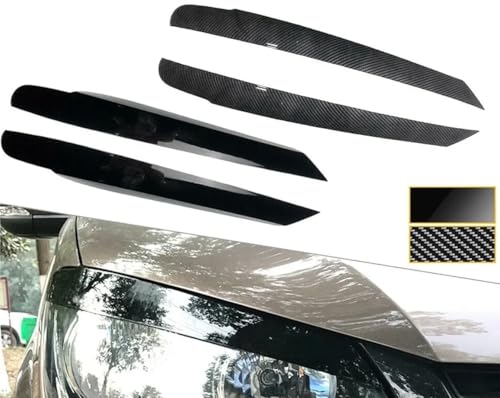 Cache-phares décoratif aspect carbone pour VW Touran 2011-2015 - 3
