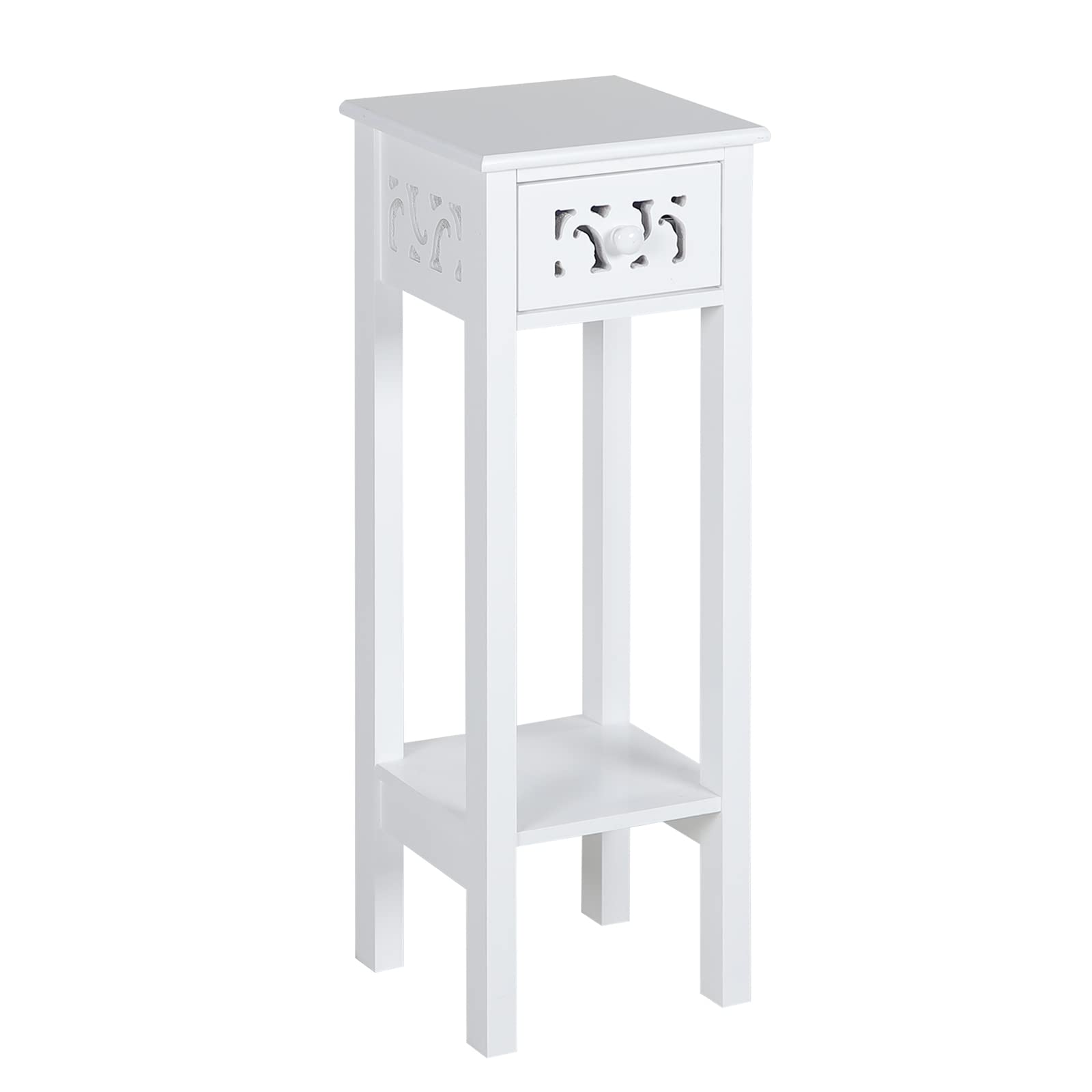 Buy Unibos Provence Fretwork French Inspired Slim Bedside Table Wooden