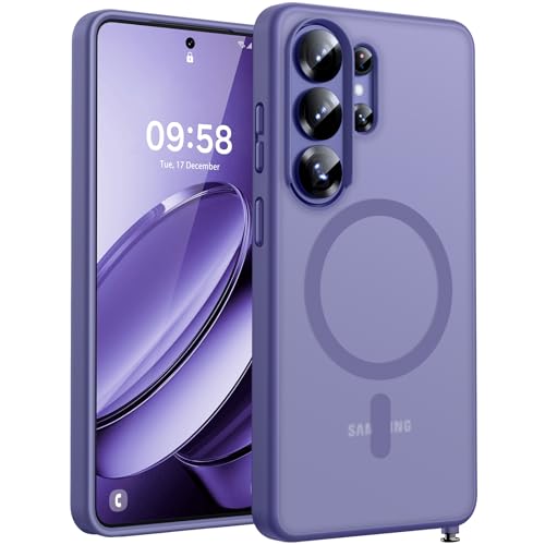 Image of TOCOL for Samsung Galaxy S26 Ultra Case, Compatible with Magsafe, Built-in Magnets, Drop Protection, Slim Translucent Matte for S26 Ultra Phone Case 6.9 inch (Lavender Gray)