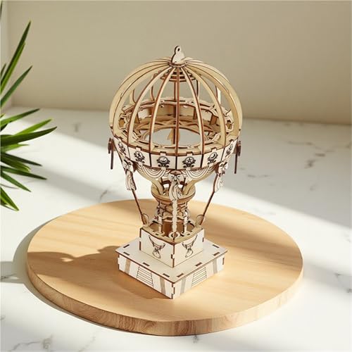 Rompecabezas de madera 3D para tardes de manualidades en familia 3
