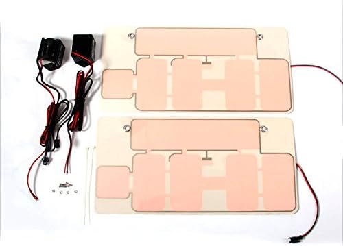 Amazon 薄型1mm El字光式ナンバープレート Elプレート El字光ナンバー プレート フロント 2枚 12v専用 カスタム ドレスアップ ホワイト 普通車 軽自動車 Ledバルブ 車 バイク