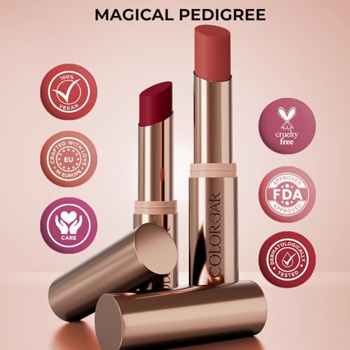 Image of Colorbar Kissproof Lipstick Magic Lightweight and Matte texture Vegan,Paraben,Mineral Oil,Sulphate,Cruelty Free 3.7g