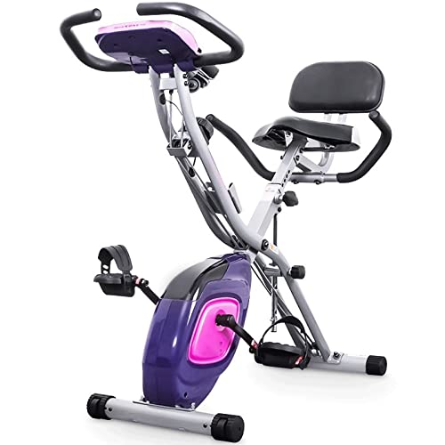 Image of Exercise Bike Folding Exercise Bike Magnetic Control Spinning Household Ultra-quiet Small Mini Weight-loss Bicycle Fitness Equipment