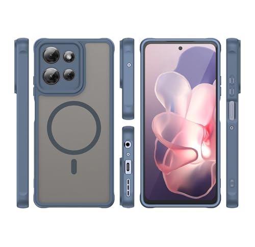 Image of Compatible with Moto G Play 2025 Case Cover,Compatible with MagSafe,Anti-Fall,Compatible with Motorola Moto G Power 2025 / Moto G 5G (2025) XT2513V T2513-1 Cell Protective Phone Case Blue