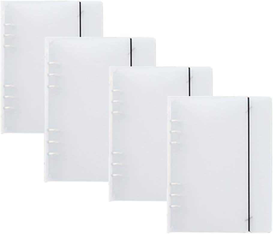 2x A5 Binder Cover Transparent - 6 Ring Ordner PP Material Frosted