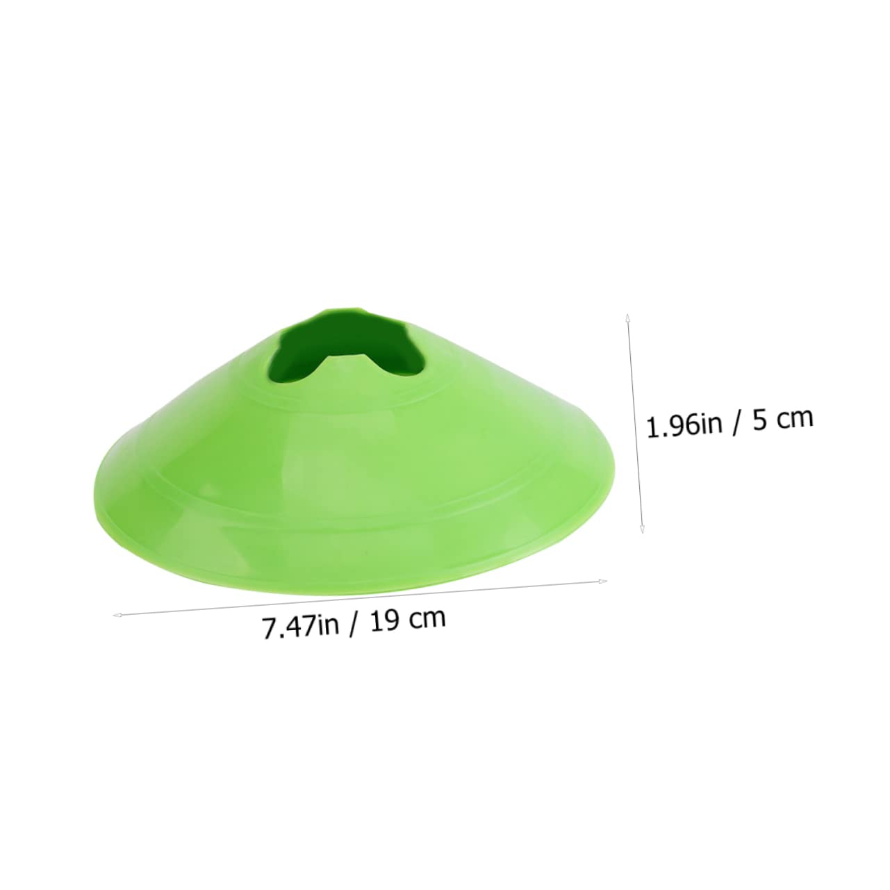 KOMBIUDA 20Pcs Football Training Marker Obstacle Sign Barrels for Soccer Training Pe Material Lightweight and Portable for Outdoor Activities and Sports Drills