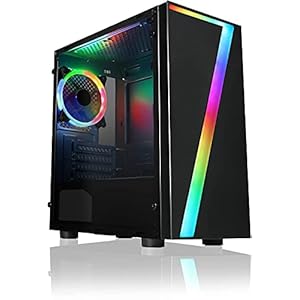 Fast Gaming PC Computer Bundle Intel Core i5 16GB 1TB 256GB SSD Win10 GT710 WiFi Seven MATX RGB PC Gaming Case8GB RAM…